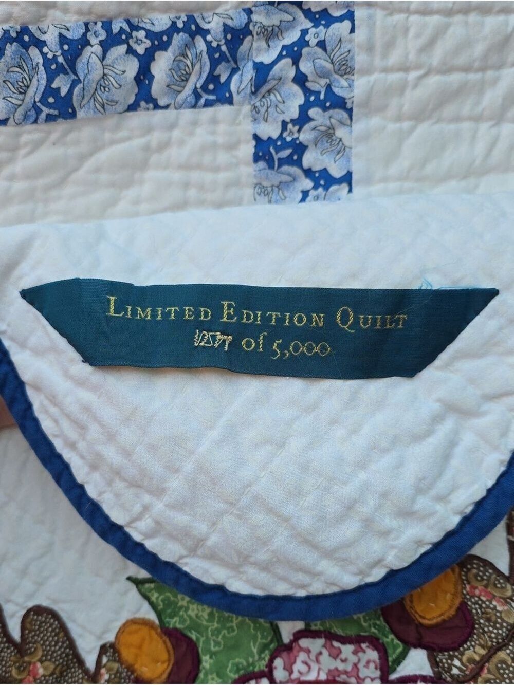 Vtg Legacy Home Limited Edition Quilt Queen Avignon Folk Art Cottage 100" X 90" - Picture 14 of 16